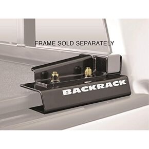 RealTruck Backrack Hardware Kit for use w/Wide-Top Tonneau, Black, No Drill | 50124 | Fits 2019-2024 Chevrolet/GMC Silverado/Sierra 2500 HD/3500 HD