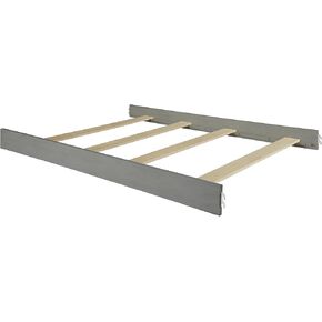 Evolur Convertible Crib Wooden Full Size Bed Rail, Brush White