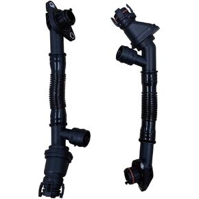 2 PCS Crankcase Vent Hose Pipe Left and Right for BMW X5 X6 F01 F02 F07 F10 F12 F13 550i 650i 750i 750Li N63 11157646086 11157646087