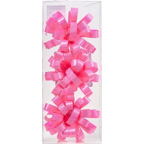 MAYPLUSS 6" Gift Bow Assortment, 3 Bows, Red, Perfect for Birthday, Christmas, Holiday, Party Favors Decorations