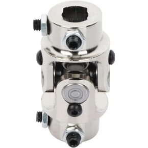 SCITOO 3/4" DD X 3/4" DD Steering Shaft Universal U-Joint Chrome Single, 83mm Working Angle 35 Degree