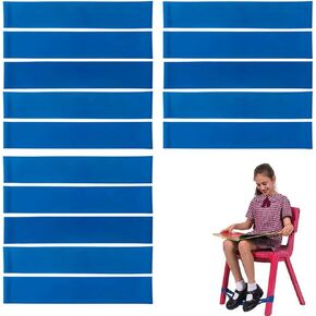 Chair Bands for Kids with Fidgety Feet Fidget Bands,15 Pack Stretch Foot Bands for Kids with Sensory ADHD ADD SPD for Home Classroom Chairs School Desks,Ameliorate Sensory Input (Blue)
