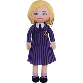 Just Play Wednesday Enid Large 15.5-inch Plush Doll, Blonde, Kids Toys for Ages 3 Up