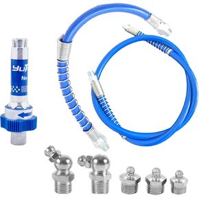 مقرنة الشحوم ذات الضغط العالي، ملحقات تركيبات مسدس الشحوم للخدمة الشاقة، فوهات محول الشحوم من نوع مشبك القفل السريع للخدمة الشاقة تناسب جميع خرطوم مسدسات الشحوم بسرعة القفل والإفراج - الجيل العاشر in Kuwait