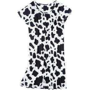 American Trends Nightgowns for Women Cotton Night Shirts Short Sleeve Night Gown Dress Casual Pajamas Soft Sleepwear