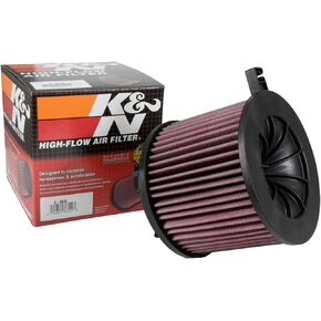 K&N Engine Air Filter: Increase Power & Acceleration, Washable, Premium, Replacement Car Air Filter: Compatible with 2015-2018 AUDI (A4, Quattro, A5, Sportback, Q5 II, RS4, RS5, S4, S5, FAW A4),E-0646