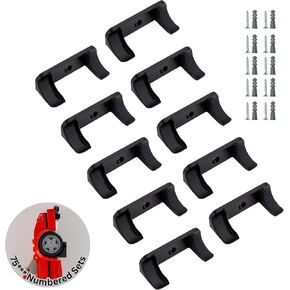 Wall Mount for Lego Speed Champions (10 Pack) | Compatible with Older 75*** Sets (2019 and Earlier) | Car Model Display Hanger & Holder