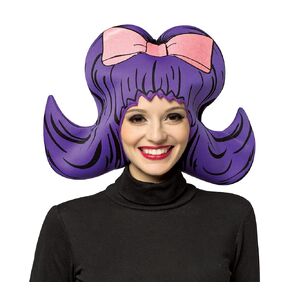 Rasta Imposta Comic Wig - 60s Bouffant,Purple,One Size
