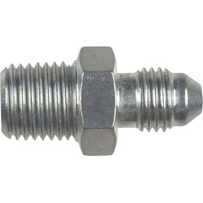 ICT Billet Straight -4 Flare Male to 1/4" NPT Pipe Adapter Fitting 4 AN Bare Aluminum - National Pipe Thread Designed & Manufactured in the USA AN816-04-04A