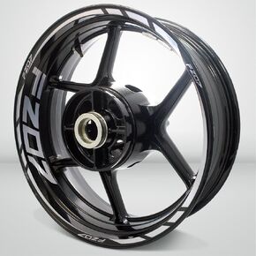 Reflective Silver Motorcycle Rim Wheel Decal Accessory Sticker Compatible With Yamaha FZ07