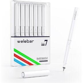 White Ink Gel Pens for Cricut Maker3/Maker/Explore 3/Air 2/Air, 7 Pack Medium Point Pens for Drawing, Lettering, Adding Highlights