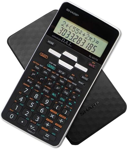 شارب EL-531TGBBW آلة حاسبة علمية/هندسية مكونة من 12 رقمًا مع غطاء صلب واقٍ، شاشة LCD تعمل بالبطارية والطاقة الشمسية الهجينة، رائعة للطلاب والمهنيين، باللون الأسود والأسود والأبيض in Saudi Arabia