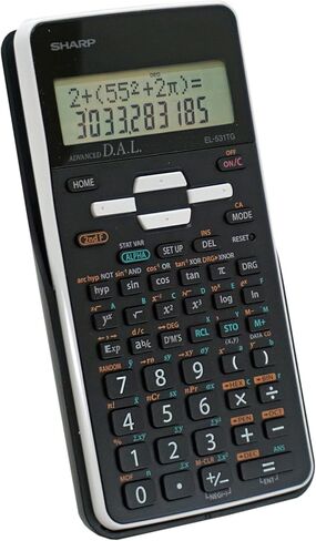 شارب EL-531TGBBW آلة حاسبة علمية/هندسية مكونة من 12 رقمًا مع غطاء صلب واقٍ، شاشة LCD تعمل بالبطارية والطاقة الشمسية الهجينة، رائعة للطلاب والمهنيين، باللون الأسود والأسود والأبيض in Saudi Arabia