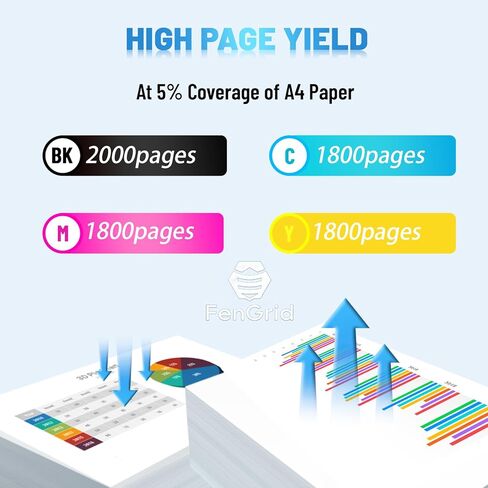 مجموعة خراطيش حبر عالية السعة 210A 210X (4 عبوات، أسود أرجواني سماوي أصفر) W2100A W2101A W2102A W2103A بديلة لـ HP Color Laserjet Pro MFP Pro 4201 MFP 4301 in Kuwait