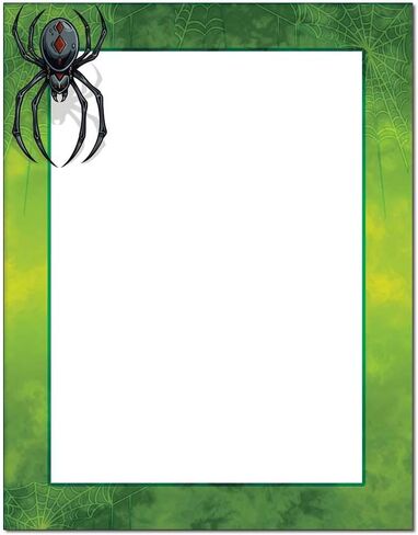 Scary Spider Halloween Letterhead Laser & Inkjet Printer Paper (25 Sheets) in Saudi Arabia