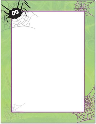 Scary Spider Halloween Letterhead Laser & Inkjet Printer Paper (25 Sheets) in Saudi Arabia