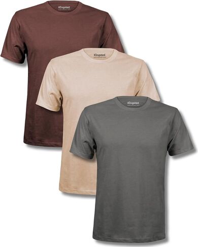 Kingsted T-Shirts for Men Pack - Royally Comfortable - Super Soft Premium Fabric - Well-Crafted Classic Tee in Saudi Arabia
