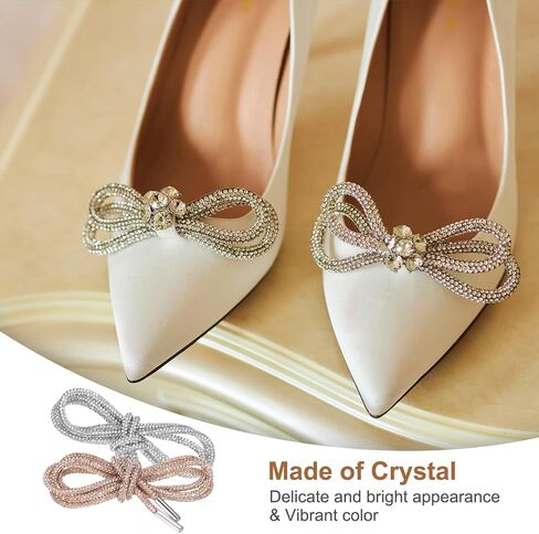 uxcell Rhinestone Shoe Laces Length Crystal Shoe Laces Diamond Drawstring Cords Replacement for Shorts Sneakers in Saudi Arabia