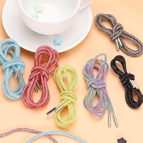 uxcell Rhinestone Shoe Laces Length Crystal Shoe Laces Diamond Drawstring Cords Replacement for Shorts Sneakers in Saudi Arabia