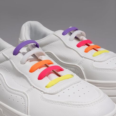 No Tie Shoelaces for Adults and Kids,Stretch Silicone Elastic Shoe Laces for Sneakers,Time-saving Easy to Clean in Saudi Arabia