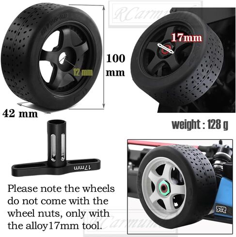 إطارات RC لانتهاك 1/7 Arrma ولا حدود لها، إطارات Dboots Hoons 42/100 2.9 بحزام RC مع حشوات إسفنجية، 4 قطع أمامية وخلفية مثبتة على عجلات Rc ذات 5 مكبرات صوت، أسود in Saudi Arabia