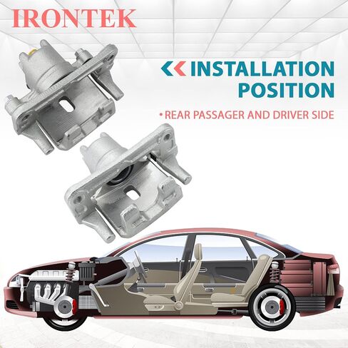 IRONTEK 19B2666 + 19B2667 الفرجار الخلفي للركاب والسائق الفرجار الجانبي مناسب 2001-2006 لميتسوبيشي مونتيرو in Saudi Arabia