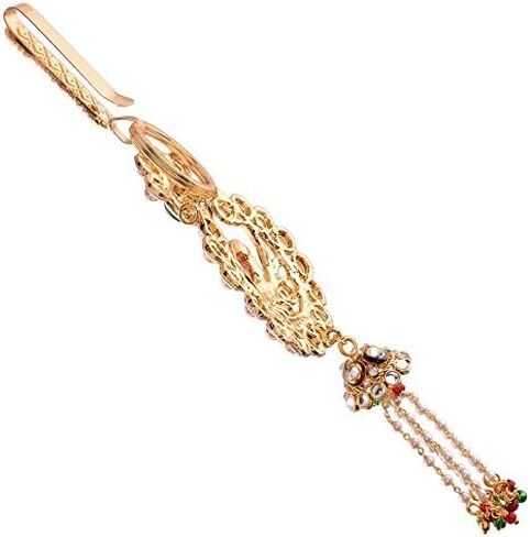 سلسلة مفاتيح مطلية بالذهب والكوندان واللؤلؤ للنساء من آي جويلز (KC01-3) in Kuwait