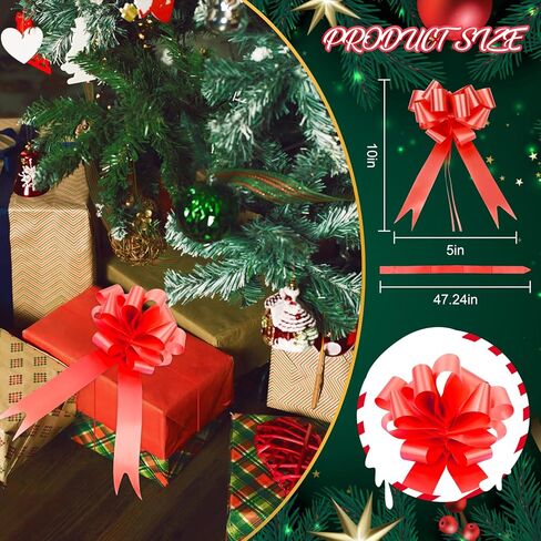 30 قطعة من أقواس السحب، قوس لتغليف الهدايا، وأقواس سحب لسلال الزفاف وعيد الحب وأقواس شريطية لعيد الميلاد لتغليف الصناديق أو زينة الزهور in Kuwait