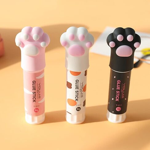 Cat Claw Cute Glue Stick Kawaii Stationery Binding Tool School Office Supplies One Piece in Saudi Arabia
