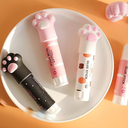 Cat Claw Cute Glue Stick Kawaii Stationery Binding Tool School Office Supplies One Piece in Saudi Arabia