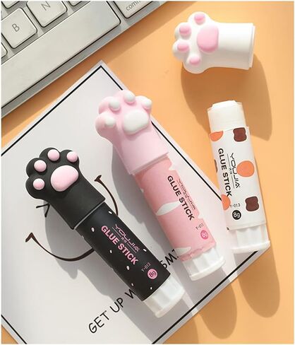 Cat Claw Cute Glue Stick Kawaii Stationery Binding Tool School Office Supplies One Piece in Saudi Arabia