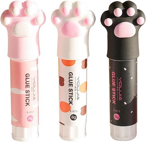 Cat Claw Cute Glue Stick Kawaii Stationery Binding Tool School Office Supplies One Piece in Saudi Arabia