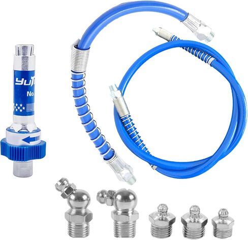 مقرنة الشحوم ذات الضغط العالي، ملحقات تركيبات مسدس الشحوم للخدمة الشاقة، فوهات محول الشحوم من نوع مشبك القفل السريع للخدمة الشاقة تناسب جميع خرطوم مسدسات الشحوم بسرعة القفل والإفراج - الجيل العاشر in Kuwait