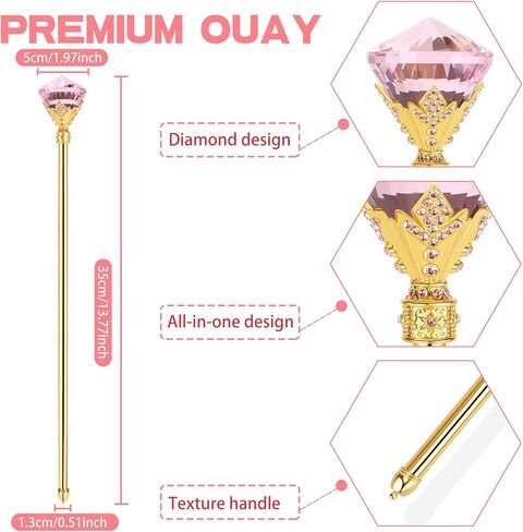 Snowflake Fairy Princess Wands Crystal Magic Wand for Pageant Party Birthday in Saudi Arabia