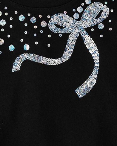 The Children's Place Girls' Long Sleeve Graphic Top with Back Detail in Saudi Arabia