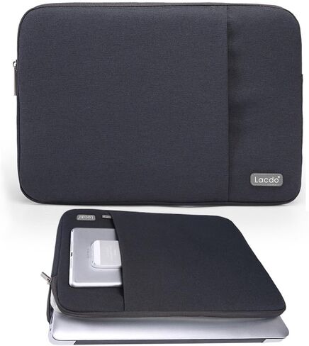 Lacdo 11 inch Chromebook Case Laptop Sleeve for 11.6" Samsung Lenovo Dell Acer Chromebook R11 | ASUS C202 | HP Stream/ProBook | 11.6" MacBook Air | Surface Pro X 7 6 Water Repellent Computer Bag,Black in Saudi Arabia
