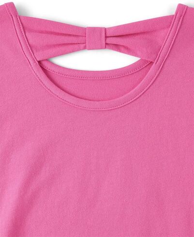 The Children's Place Girls' Long Sleeve Graphic Top with Back Detail in Saudi Arabia