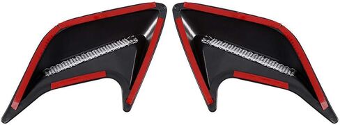 Air Intake Scoop Bonnet Vent Cover Hood,Universal 2x Car Decorative Air Scoop Intake Hood Vent Bonnet (Black) in Saudi Arabia