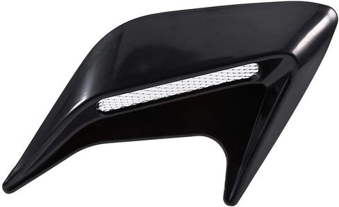 Air Intake Scoop Bonnet Vent Cover Hood,Universal 2x Car Decorative Air Scoop Intake Hood Vent Bonnet (Black) in Saudi Arabia