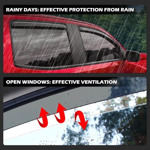 حراس المطر في القناة لشيفي كولورادو/جي إم سي كانيون 2023 2024، أقنعة تنفيس الرياح أقنعة النافذة الجانبية حراس المطر المتوافقة مع ملحقات شيفروليه كولورادو/جي إم سي كانيون in Kuwait