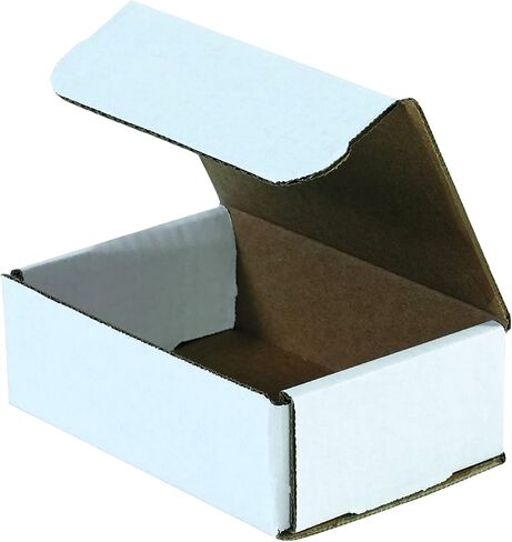 Partners Brand 6x4x2 Corrugated Cardboard Boxes, 6"L x 4"W x 2"H, Pack of 50| Shipping, Packaging, Moving, Storage Box for Business, Strong Wholesale Bulk Boxes in Saudi Arabia