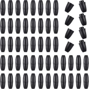 50Pcs Breakaway Lanyard Clasp Plastic Break Away Clasps for Necklace Bracelets Lanyards DIY Crafts Black Safety Barrel Connectors for Jewelry Making (24mm)