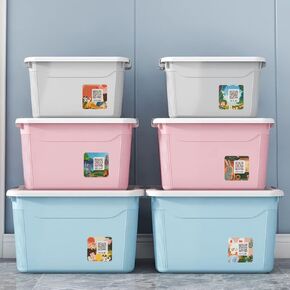 Cute Animal QR Code Labels for Storage & Organization Smart Moving Label Pack and Track QR Code Stickers for Inventory, No Need Download APP