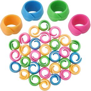 100Pcs Thread Spool Savers Spool Covers&Huggers Embroidery Floss Silicone Organization Prevent Thread Tails from Unwinding, No Loose Ends for Sewing Thread Spools, 4 Bright Colors