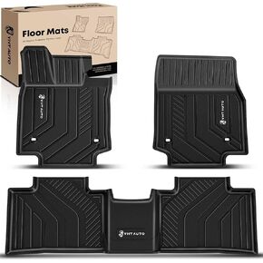 YHTAUTO Floor Mats Fit 2023-2025 Lexus RX /RX350 /RX350h /RX500h, TPE All Weather Car Mats Waterproof Anti-Slip Odorless Floor Liner, Interior Car Accessories Front & 2nd Row Liner