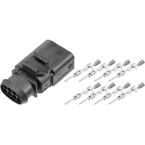 uxcell 1 Set No.1J0973814 8 Pin Sealed Male JPT Connector Kit Adapter Plug Clip Kit Replacement for VW for Audi
