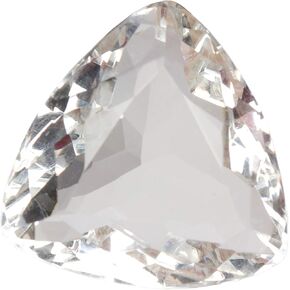 REAL-GEMS White Topaz 51.00 Ct Trillion Shaped Healing Crystal