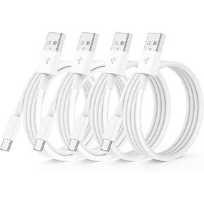 Car Carplay Cable for iPhone 15/16 Car Charger Cable,4Pack USB A to USB C for Carplay USB C Cord,iPhone 16/15/Plus/Pro Max,iPad Pro 12.9/11,Air 5th/4th Gen,Mini 6th Gen/Car Charging Cable 3FT