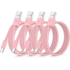 Car Carplay Cable for iPhone 15/16 Car Charger Cable,4Pack USB A to USB C for Carplay USB C Cord,iPhone 16/15/Plus/Pro Max,iPad Pro 12.9/11,Air 5th/4th Gen,Mini 6th Gen/Car Charging Cable 3FT