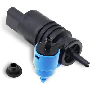 1 PC Automotive Water Spray Motor, Windshield Washer Pump with Gasket, Replacement OEM Number 1J6955651 1K6955651 1T0955651A Accessories, Compatible with Volkswagen Audi Skoda (Black)